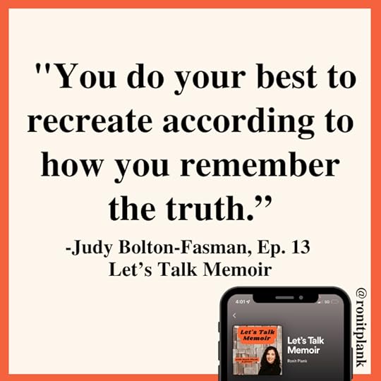 Let's Talk Memoir - Season 1, Episode 13 ft. Judy Bolton-Fasman (Quote)