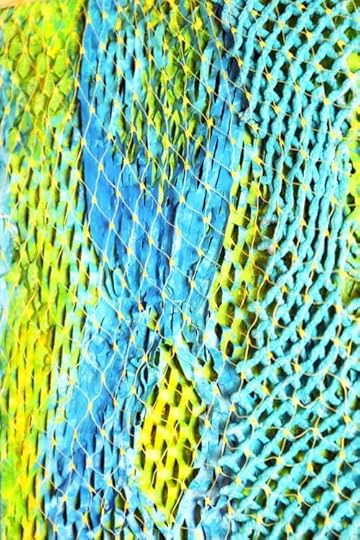 Enmeshment in Green Blue and Yellow by Tiffany Gholar