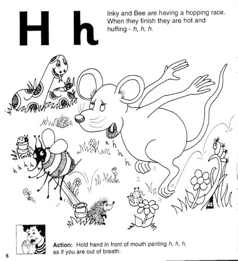 h jolly phonics tracing page learning how to read