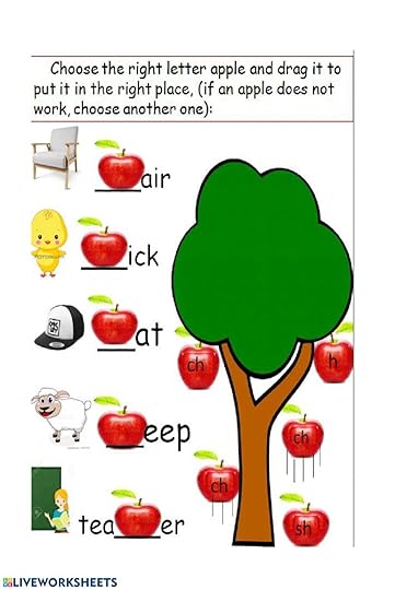phonics sh ch h worksheet
