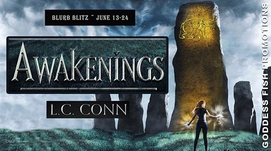 Goddess Fish book tour banner for Awakenings