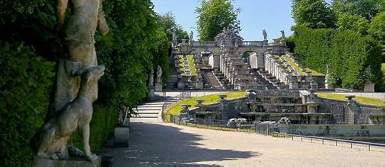 Saint-Cloud, a park designed by Andre Le Notre. Here, the Grand Cascade.