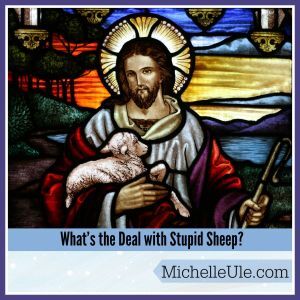 Jesus holding a sheep