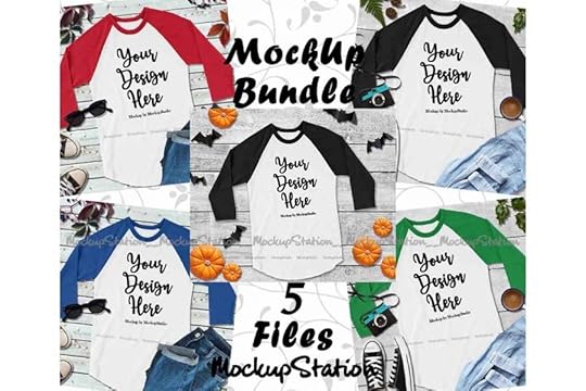 raglan mockup bundle 5 baseball tee shirt image collection 144194