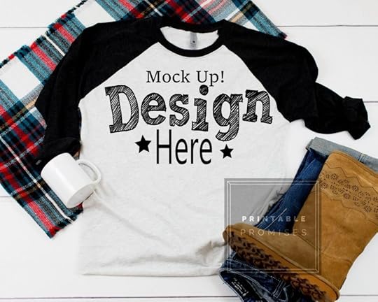 next level 6051 black raglan mockup baseball t shirt mock up etsy