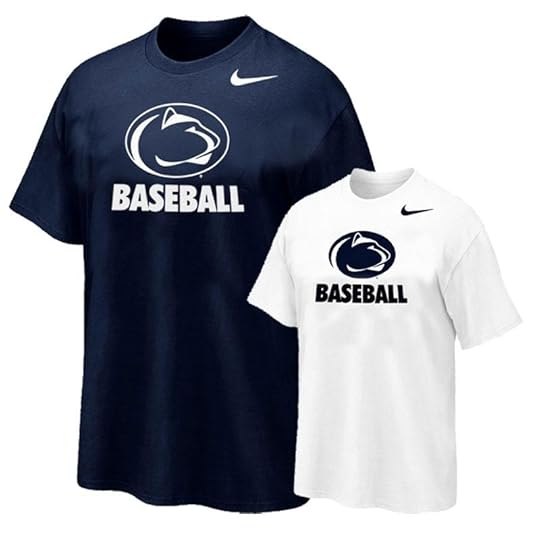 penn state nike mens baseball sport t shirt mens tshirts short