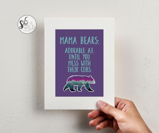 mama bears are adorable af until you mess with their cubs