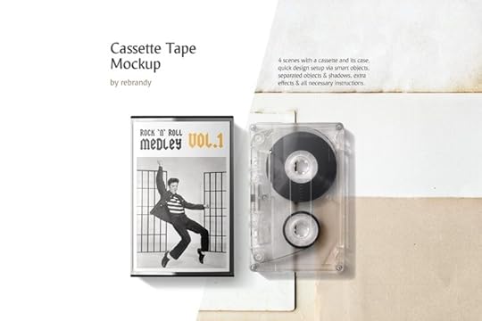 cassette tape mockup 220508 products design bundles