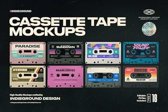cassette tape mockups graphics youworkforthem