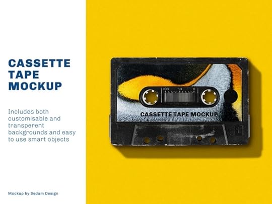 retro cassette tape mockup smashmockup