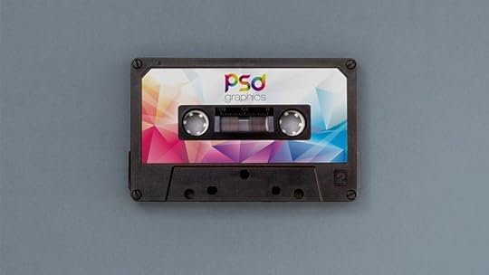 audio cassette mockup psd css author