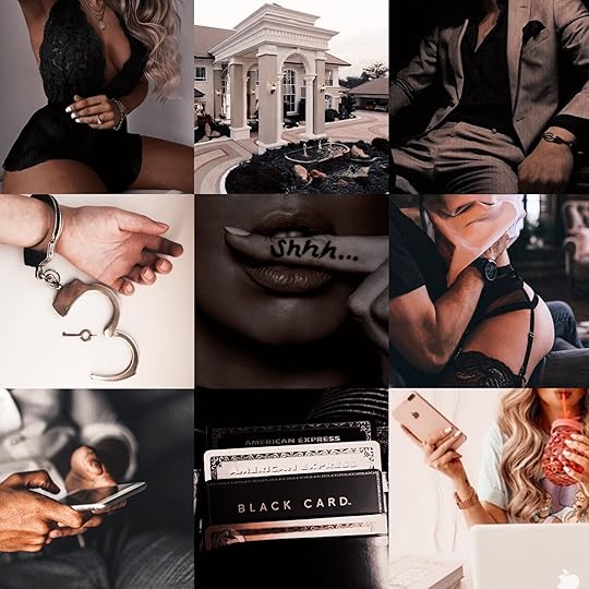 collage from the authors Facebook page with inspiration pictures for Brat Mode Activated