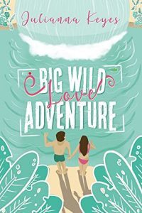 Illustrated cover in a pale green showing a white, dark-haired couple in bathing suits about to jump off a cliff into the water at the foot of a waterfall 