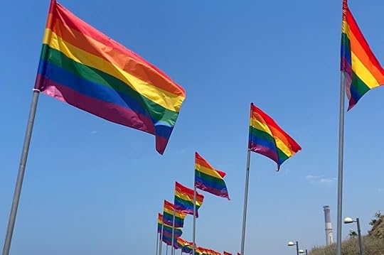 Flags fly on Hilton Beach
