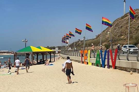 Hilton beach in gay Tel Aviv
