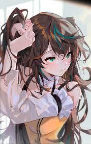 1190777 green eyes, Arutera, brunette, anime, anime girls - Rare Gallery HD Wallpapers