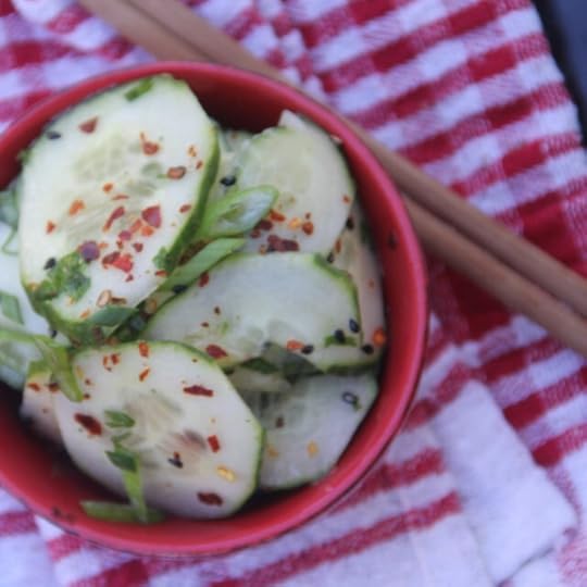Asian Cucumber Salad with Shisho