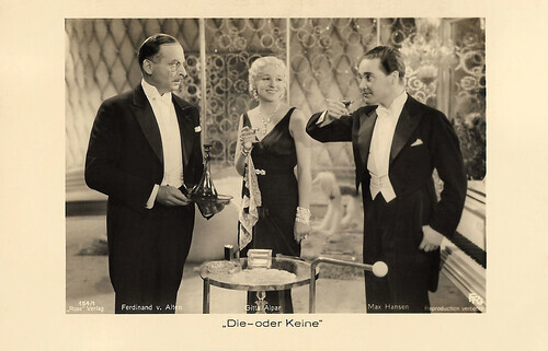 Ferdinand von Alten, Gitta Alpar and Max Hansen in Die - oder keine (1932)