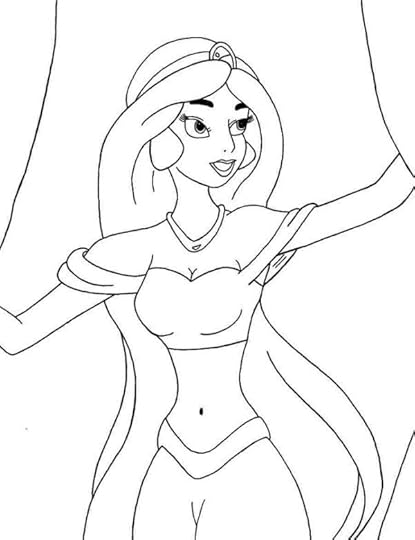 free coloring pages disney princess jasmine 111 svg png eps dxf in