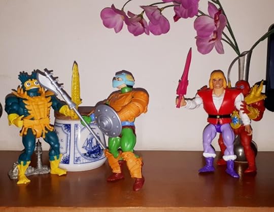 Mer-Man and Beast-Man attack Prince Adam and the palace guard