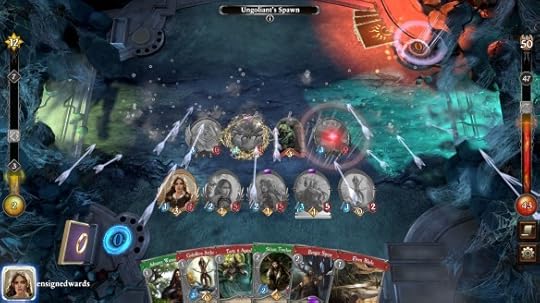 Triggering a preparation card in Lord of the Rings: The Adventure Card Game.