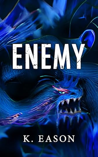 book cover with a blue dragon made of jagged spikes of blue smoke
