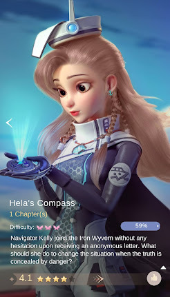Hela's Compass visual novel cover from Time Princess