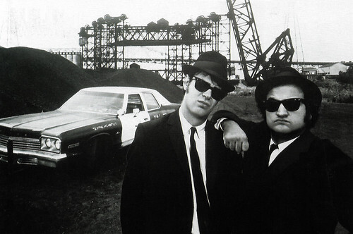 Dan Aykroyd and John Belushi in The Blues Brothers (1980)