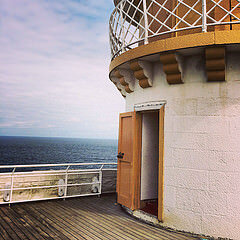 lighthouse in a castle