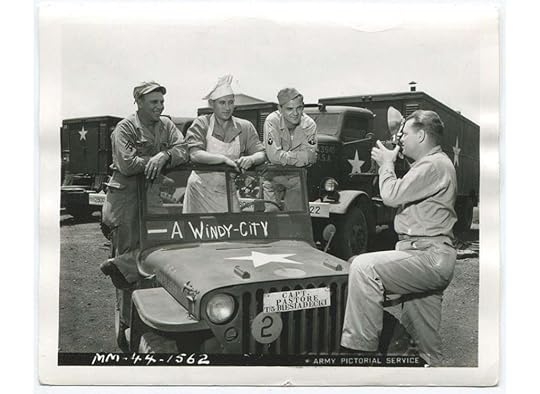 Photographer of the US Army Pictorial Service photographs troops in North Africa, 1944 (US National Archives)