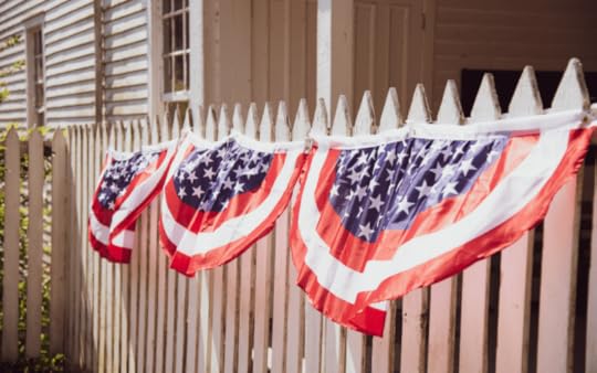 Fence with flag bunting