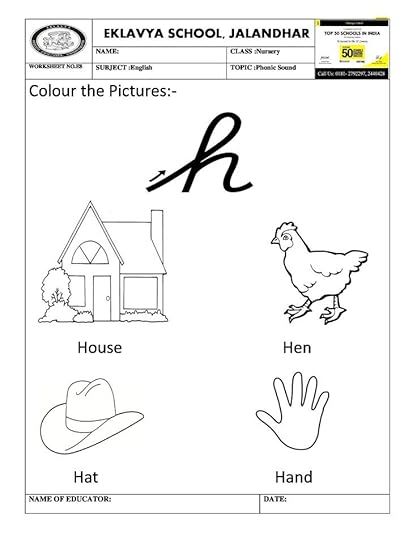 worksheet on phonic sound h phonics sounds phonics india school