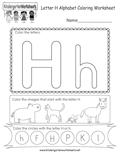 learning the letter h worksheets 99worksheets