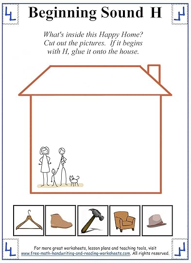 h letter worksheets