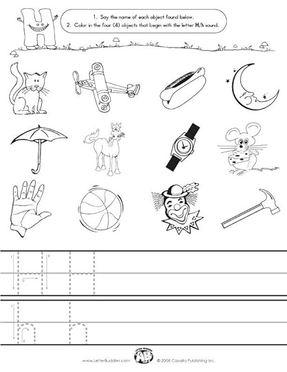 initial sounds a worksheet h kindergarten letters initial sounds