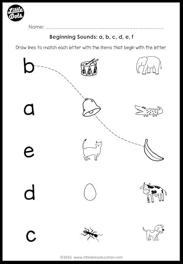 beginning sounds worksheets and activities