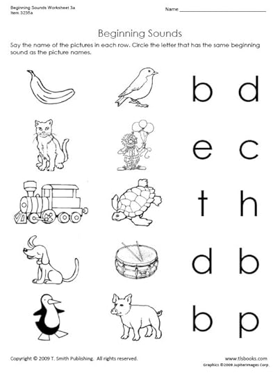 10 best images of beginning sounds preschool worksheets free