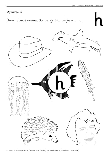 sea of sounds worksheet h worksheet for kindergarten 1st grade