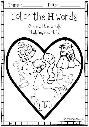 letter of the week h is designed to help teach letter h for children
