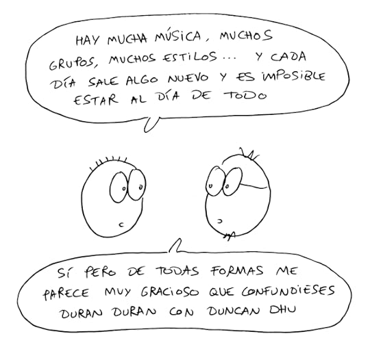 Viñeta de humor gráfico homenaje a Duran Duran con motivo del Festival Cruïlla.