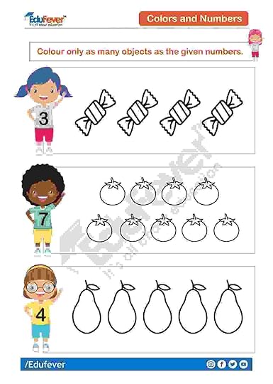 get latest colour and number ukg maths worksheets