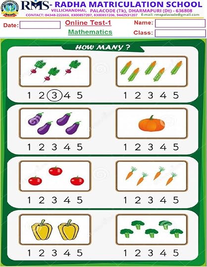 ukg maths worksheet