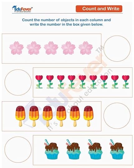 class ukg count and write maths worksheets in pdf for kindergarten