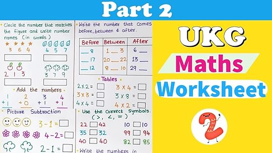 ukg maths worksheet maths worksheet for ukg senior kg maths