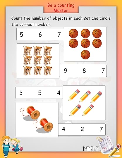 counting ukg math worksheets page 2