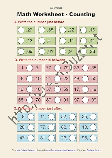 counting worksheet for class 1 and ukg math elearnbuzz