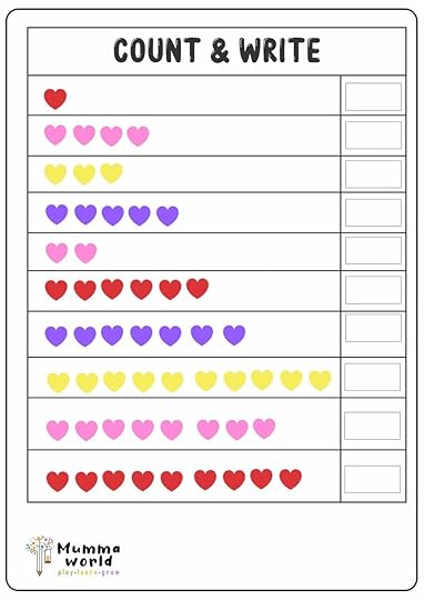 count and write worksheet math worksheet ukg maths mummaworldcom