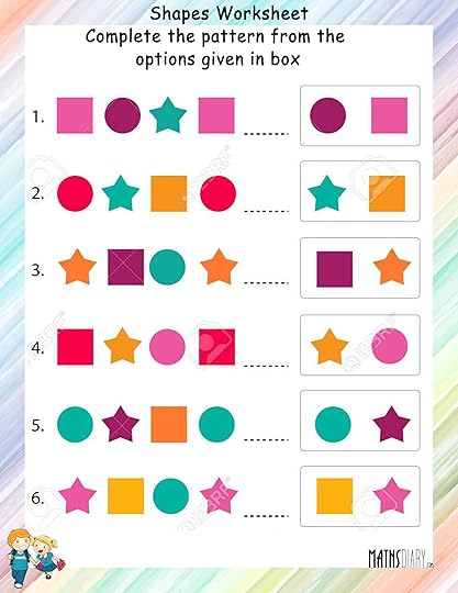 patterns ukg math worksheets