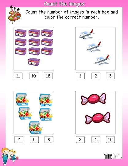 counting ukg math worksheets page 2
