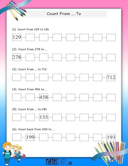 counting forward math worksheets mathsdiarycom